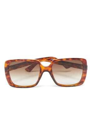 Gucci Pre-Owned tortoiseshell square sunglasses - Brown