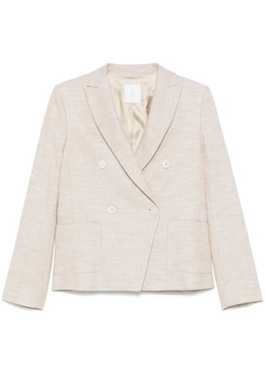 Eleventy metallic-threading blazer - Neutrals