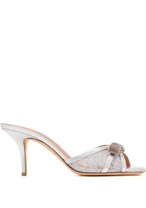 Malone Souliers Malone bow lace sandals - Silver