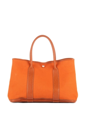 Hermès Pre-Owned leather-trimmed tote bag - Orange