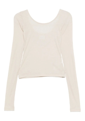 Halfboy long-sleeve cotton top - Neutrals