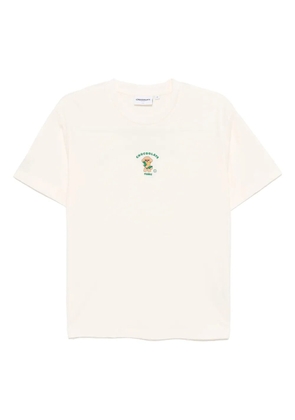 CHOCOOLATE logo-embroidered T-shirt - Neutrals