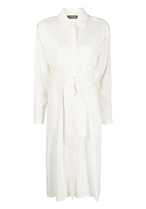 Lorena Antoniazzi tied midi shirtdress - White