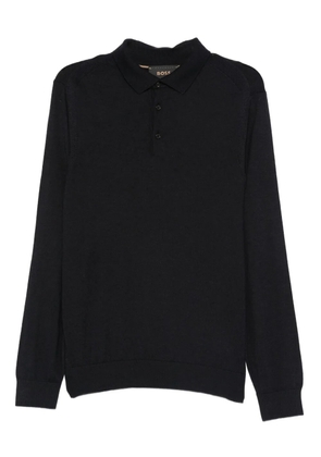 BOSS long-sleeve polo shirt - Blue