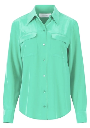 Equipment Signature silk shirt - Green