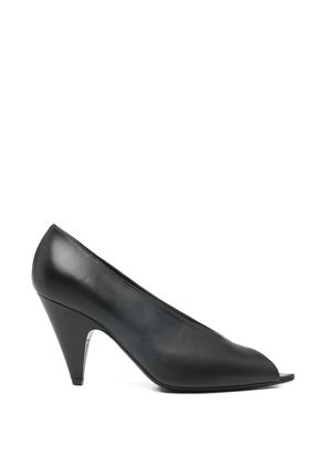 Sergio Rossi Beak peep-toe heel pumps - Black