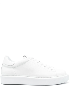 Giuliano Galiano lace-up calf-leather sneakers - White