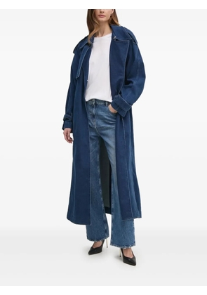IVY OAK belted denim trench coat - Blue