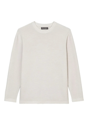 Marc O'Polo textured long-sleeve top - Grey