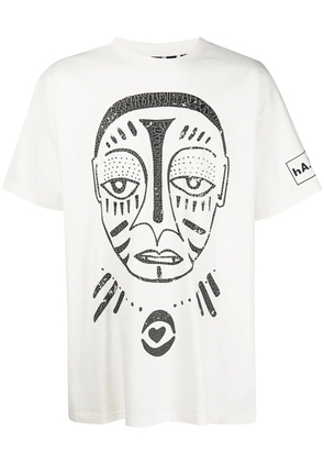 Haculla Believe Face cotton T-shirt - White