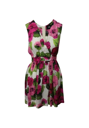 Dolce & Gabbana Pre-Owned floral-print sleeveless dress - White