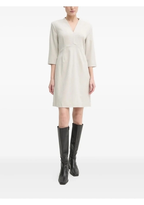 Bruuns Bazaar crystal-embellished V-neck mini dress - Neutrals