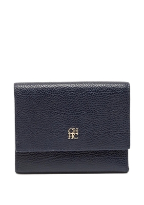 Carolina Herrera Vintage Pre-owned tri-fold leather wallet - Blue
