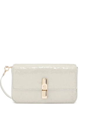 Furla S Iride sequin crossbody bag - White