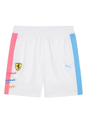 PUMA x Ferrari Miami T7 contrast-logo track shorts - White
