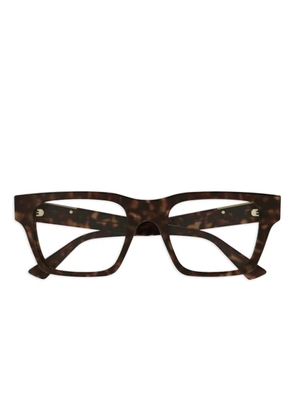 Gucci Eyewear logo-engraved glasses - Brown
