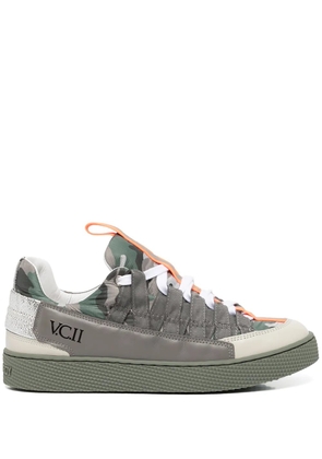 Pierre Hardy low-top leather sneakers - Grey