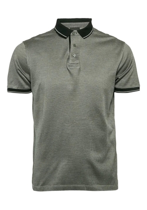 Emporio Armani Pre-Owned buttoned placket-knit polo shirt - Grey
