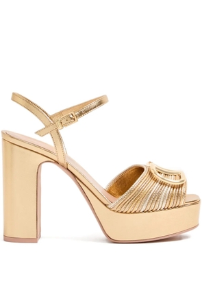 Valentino Garavani 115mm VLogo Signature sandals - Gold