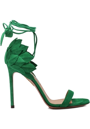 Aquazzura 105mm Hibiscus sandals - Green