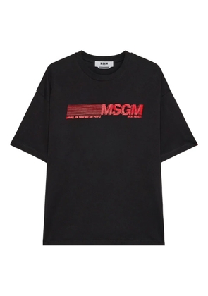 MSGM logo-detail T-shirt - Black