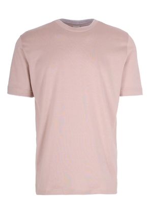 Eleventy contrast trim T-shirt - Pink
