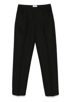 TOTEME cropped straight-leg trousers - Black