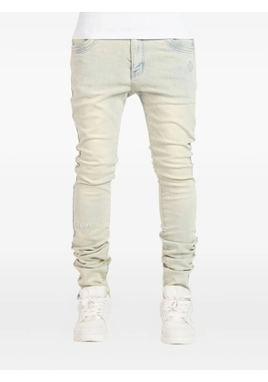 GUAPI embroidered-logo jeans - Blue