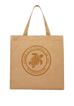 Vilebrequin linen beach bag - Brown