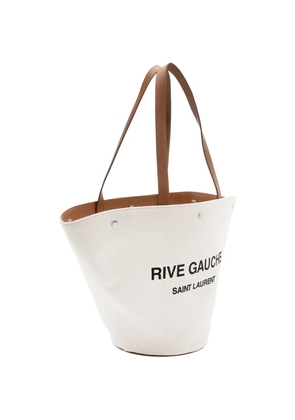 Saint Laurent Pre-Owned 2022 Rive Gauche trapezoid tote bag - Neutrals