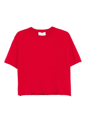 Lisa Yang short-sleeve cashmere top - Red