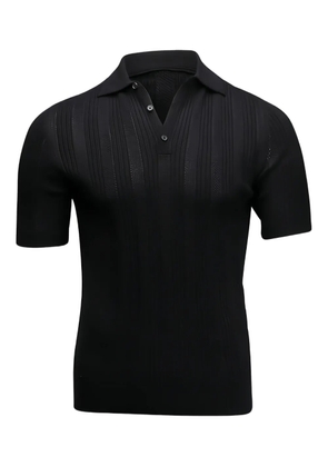 Isaia black polo shirt