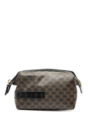 Celine Pre-Owned 2001 Macadam Coated Canvas Cosmetic pouch - Brown