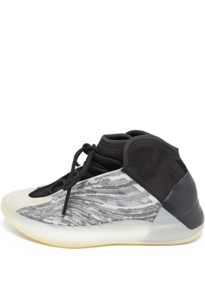 adidas Yeezy pre-owned QNTM textured high-top sneakers - Black