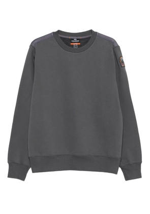Parajumpers logo-patch crew-neck sweatshirt - Grey