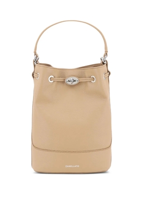 Zanellato Mondà small bucket bag - Neutrals
