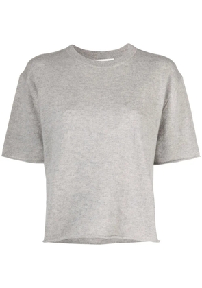 Lisa Yang short-sleeved knitted top - Grey