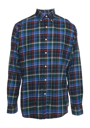 Polo Ralph Lauren Vintage Pre-Owned tartan-pattern cotton shirt - Blue