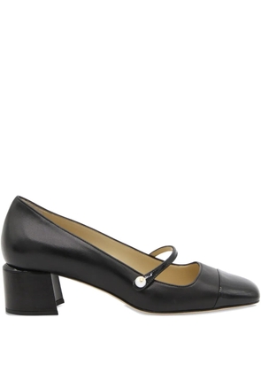 Jimmy Choo pearl-embellished block-heel pumps - Black