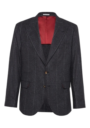 Brunello Cucinelli pinstripe blazer - Grey