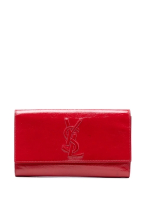 Saint Laurent Pre-Owned 2000-2012 Patent Belle Du Jour clutch bag - Red
