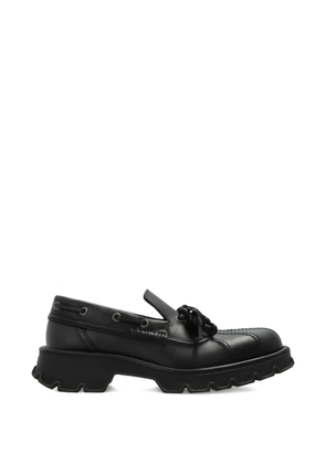 LOEWE lace-up lug-sole loafers - Black