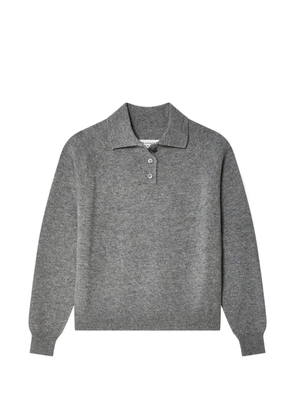 Maison Margiela fine-knit polo shirt - Grey