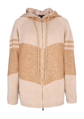 Fabiana Filippi hooded cardigan - Neutrals