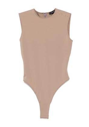 Mugler sleeveless bodysuit - Brown