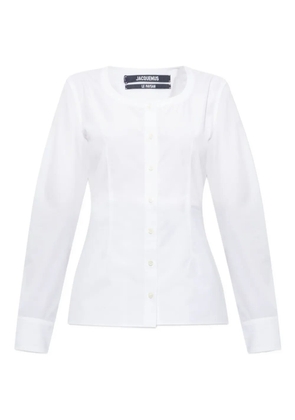 Jacquemus button-front long-sleeve blouse - White