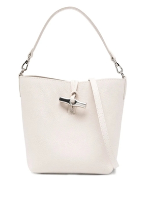Longchamp Le Roseau clasp-detail bucket bag - Neutrals