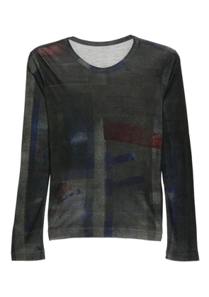 Y's printed T-shirt - Black