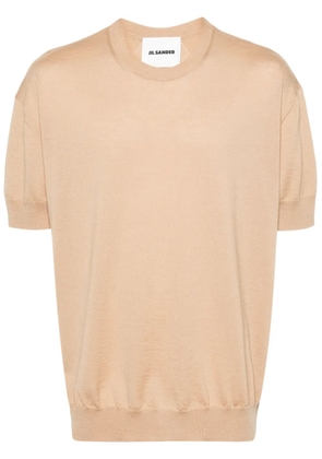 Jil Sander short-sleeve wool jumper - Neutrals