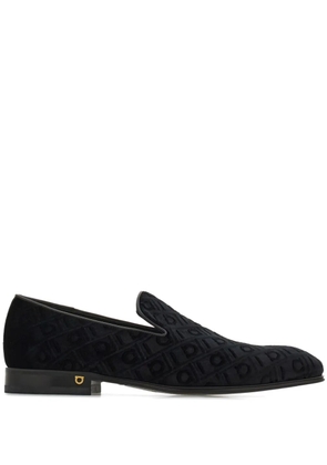 Ferragamo velvet loafers - Black